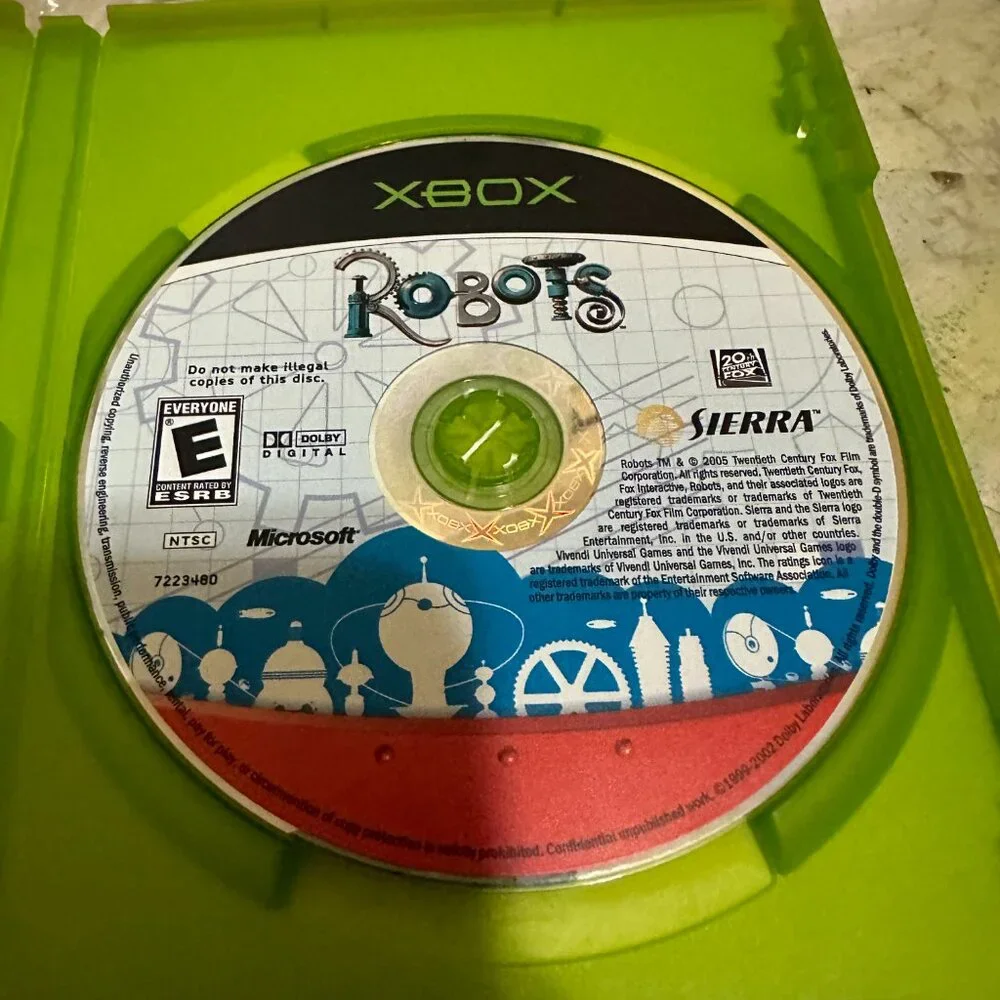 Robots (Microsoft Xbox, 2005) Complete With Manual And Original Box Tested